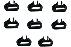 REBORN-FRANCE Lot de 8 Clips de Serrage Robustes pour Essuie-Glace Avant - Compatible avec Peugeot 3008, 5008 et Citroën C5, DS7 - Attaches de Fixation Durables pour Balai Tuyau Lave-Glace