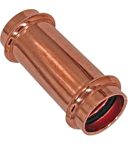 Cornat Press-Übergangs-Nippel, Rotguss Mit 1 Außengewinde Mit 1 Muffe, A 28 Mm, B 1Zoll , 1 Stück, T6543281B, Rot