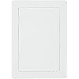 DRAAK Access Panel 100x150mm Surface Coverage White ABS Plastic Inspection Hatch Paintable to Hide Valves, Wire and More