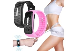 ASSLYE JOSFIT - Braccialetto a ultrasuoni per la perdita di peso, JOSFIT - Braccialetto ad ultrasuoni per disintossicazione e sabbiatura dei grassi, Matteo Ultrasuoni per donne e uomini (nero + rosa)