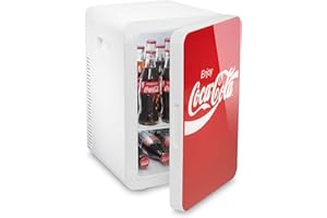Mobicool Coca-Cola MBF20 Classic Mini-réfrigérateur thermoélectrique 20 L, boîte réfrigérante avec Fonction de Refroidissement et de Chauffage, 12/230 V