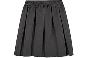 MOLLY MALOU Girls School Uniform Skirts Back to School Box Pleated Round Elasticated Skirts 2-16 Years