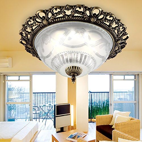 G Ceiling light Ceiling Lamp Pastoral Style Living Room Chandelier Bedroom Lamp Restaurant Lighting Fixtures,B,Bronze