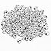 Produktbild Hrph 100pcs 25MM Klar facettierte Glaskristall Diamante Strass Silber Buttons