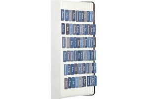 Uzriyl Bibel-Tabs, Bibelstudienbedarf, laminierte blaue Bibel-Tagebuch-Tabs für Männer, Frauen, Kinder, großgedruckte Bibeletiketten, Index-Tabs, christliche Geschenke, Bibelbuchzubehör für