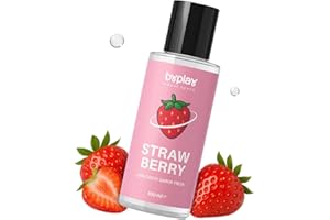 BYPLAY Lubricante Sabor - Lubricante Comestible para Parejas - Gel Oral de Fresa 100ml