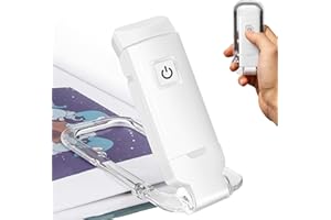 ‎QANXUN Leselampe Buch Klemme, USB Wiederaufladbare Klemmleuchte für Lesen im Bett
