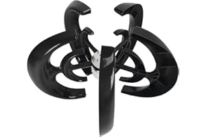 HILILAND Generator Turbin Wiatrowych 1200W 5 Ostrzy Silnik Turbiny Wiatrowej z Kontrolerem ładowania Zestaw Generatora Turbiny Wiatrowej do Monitorowania Ogrodu Morskiego łodzi Czarny(48v)