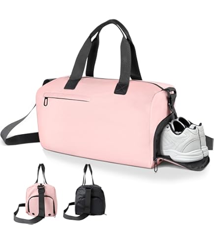 Zinueen Sporttasche Mit Schuhfach & Nassfach - Wasserdichter Turnbeutel Für Fitness, Yoga & Schwimmen