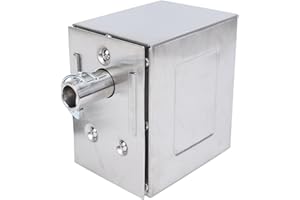 Hztyyier 45 W Edelstahl-BBQ-Rotisserie-Motor, Grillmotor, 200–250 Kg Torsion, für Ganze Lamm-Ferkel-Hähnchen mit Stabiler Rotation für Familienessen, Grillen Im Freien (EU-Stecker 100–240