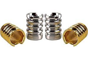 yaoviz® 4X Glutkiller für Aschenbecher Welle Metall Gold Silber schwere Qualität offen Gluttöter Glutlöscher