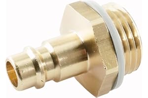 FITTINGSTORE Raccord mâle à filetage extérieur laiton/nickelé Acier inoxydable Air Comprimé mâle nw7,2