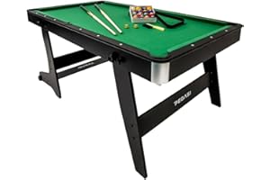 Pegasi Billardtisch 6ft Spider - Billardtisch 6ft - Tischbillard - Zusammenklappbar - Pool Table für Erwachsene - Indoor - Premium Qualität - Schwarz