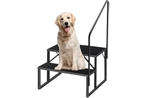 ANYU FURNITURE Leiter 2 Stufen mit Handlauf, rutschfeste Stahl Wohnwagen Trittstufe Poolleitern, Tragbare Trittleiter Für Wohnmobile mit Fünf Rädern, Haushaltsleiter Outdoor RV Stufenleiter