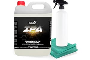 FULLCARX IPA 5 Litres Alcool Isopropylique 100% Préparateur de Carrosserie, Nettoyant Dégraissant, Élimine les Restes de Polissage Saleté Cires Adhésifs, Produit Nettoyage Detailing Professionnel