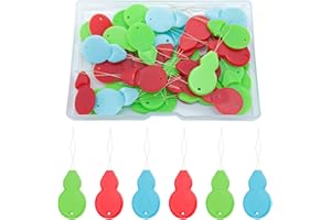 KEEPSWEAT Nadeleinfädler,Kürbisform einfädelhilfe für nähnadeln,40 Stück Kunststoff und Metall Einfädler für Nadeln,bunte Nadeleinfädler für Nähmaschine, Nähen, einfacher Nadeleinfädler mit transparenter Box