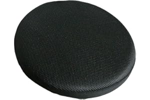 B Blesiya 16inch Dia Round Bar Stool Cover Slipcover Cushion Pad , Black 40cm