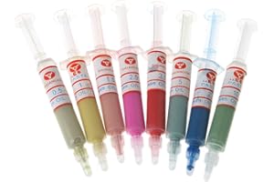 BIlinli 8Pcs Le siringhe per Pasta per lappatura con Diamante per lucidatura a Diamante Set 0,5-10 Micron