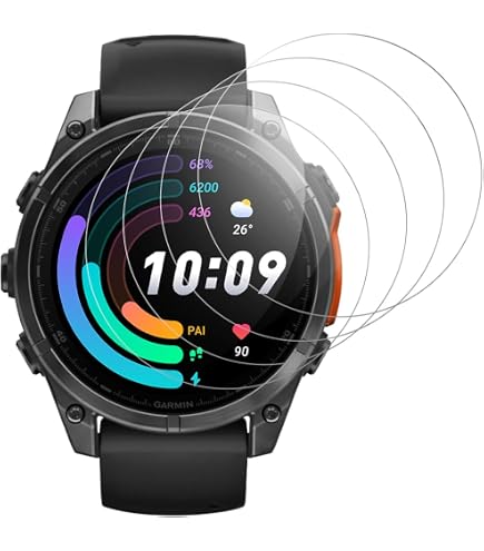 2 Films De Protection Verre Trempé 9H Pour Garmin Quatix 5 – Anti-traces, Anti-bulles, Haute Transparence