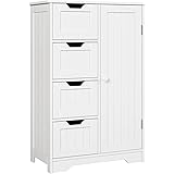 Melko Kommode 2 in 1 + Bügeltisch Bügelbrett mit Weidenkörben Weiß Grau