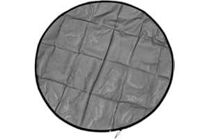 UPOSAO Regentonnen Netz, Regentonne Abdeckung mit Zugkordel, Durchmesser 110CM Verstellbares Wetterbeständiger Regentonnennetz Schutz vor Laub, Stechmücken & Mückenlarven Schutznetz Regentonne Abdeckung