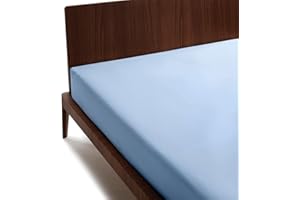 OSAMA HOME GUZZINI Classic - Lenzuolo con Angoli Una Piazza e Mezza 125x200 Sotto, 100% Cotone Percalle Certificato OekoTex Fresco e Traspirante, Coprimaterasso Una Piazza e Mezza con Angolo Elastico Alto 30 cm