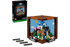 LEGO Minecraft Stół warsztatowy, Zestaw dla Dorosłych Fanów z Okazji 15-lecia Powstania Gry, Zawiera 8 Postaci, w tym: Steve, Alex i Moby, Pomysł na Prezent dla Gracza, dla Mężczyzny i Kobiety, 21265