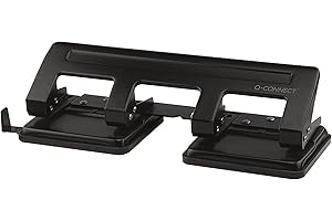 Q-Connect 4 Hole Punch Black 16 Sheet KF01238