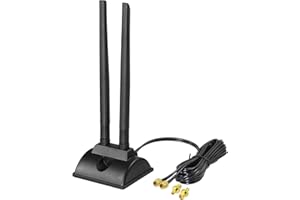 Bingfu 4G LTE Antenne SMA TS9 6dBi Magnetfuß MIMO Network Antenna Signal Amplifier für Telekom, Vodafone, O2, E-Plus LTE CPE Broadband Wireless Router Cellular Gateway Modem Huawei Router
