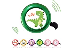 QIMMU Sonnette de vélo pour Enfant - Motif Licorne et Pompiers (Vert)