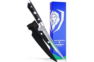DALSTRONG Fillet Knife - 7" Flexible Blade - Gladiator Series - German HC Steel - w/Two Sheaths