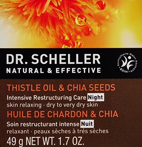 Dr. Scheller Distelöl und Chiasamen Intensive Aufbaupflege Nacht trocken bis sehr trockene Haut, 50 ml - 2