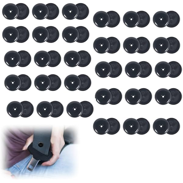 20 Bottoni Ferma Cintura Di Sicurezza Auto - Plastica ABS, Universali Per Auto E SUV - Foto 5