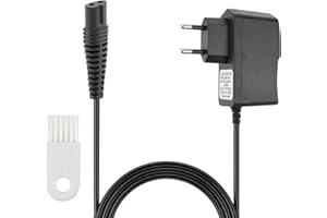 JOWRUN Cargador Adaptador de 12V para Afeitadora Eléctrica Braun Serie 6/7/9, Serie 4/5, Serie 1/2/3, Cargador Cable para Braun Maquina Afeitar, Reemplazar Tipo 5210, Protección Múltiple (0.4 A)