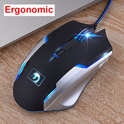 Juego De Teclado y Mouse UrChoiceLtd   Ajazz RGB Naranja LED Con Retroiluminaci  n Ergonomic USB Gaming Teclado Multimedia   2400DPI 6 Botones Rainbow Rainbow Gaming Mouse   PC Libre Mouse Pad