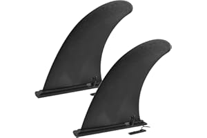 Tundwhite 2 Stück Sup Finne, Abziehbare Universal Sup Finne,Nylon Verstärkte Sicher Surfbrett Sup Finne, Surfbrett Flossen Ersatz Zubehör,Verstärkte Sicher Surfbrett Sup Finne für Sup Board,Long Board