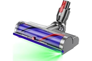 OMYOPY Motorhead - Repuesto para Dyson V7 V8 V10 V11 V15 Cabezal de accionamiento directo para alfombras de suelo de madera dura, accesorio para aspiradoras Dyson inalámbricas con cabezal de cepillo de