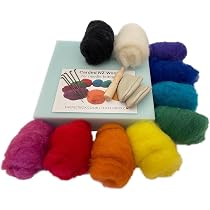 Kit Débutant Feutrage à Sec – Tapis, Porte-Aiguille, Aiguille – 15,5x12,5 Cm – Pour Créations En Laine