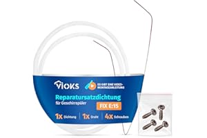 VIOKS Junta de repuesto para bomba Bosch 12005744, pieza de repuesto para lavavajillas Siemens, Neff E15, juego de reparación, junta de cabezal de bomba, accesorio para lavavajillas