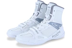 ADOFF Chaussures de Boxe pour Hommes Femmes Chaussures de Lutte pour Adolescents Chaussures de Boxe thaïlandaises Chaussures d'entraînement aux Arts Martiaux Chaussures de Sport