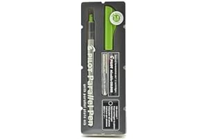 Pilot Parallel Pen 2-color Juego de plumas estilográficas, con rojo y azul cartuchos de tinta, 3,8 mm punta (90052)