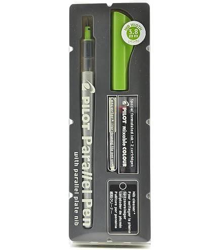 PILOT Parallel Pen Kalligraphie-Füller – Nachfüllbar Mit 1,5 Mm Spitze & Inkl. Patronen (schwarz/rot + 12 Farben)