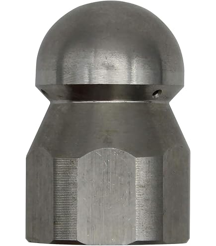 Buse De Nettoyage Canalisations Pour Nettoyeur Haute Pression - Filetage 1/8 Ou 1/4, Acier Inox Et Laiton - Pour Kärcher, Nilfisk... - 12
