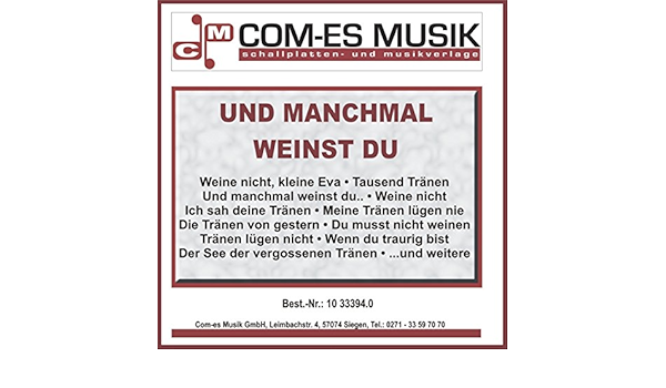 Und Manchmal Weinst Du Von Various Artists Bei Amazon Music Amazon De