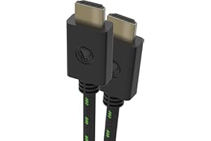 snakebyte HDMI CABLE SX 4K - Xbox Series X HDMI 2.0 cable, compatible con 1080p, 3D, 4K@60Hz, dispositivos UHD, adecuado para Xbox, PS5, PS4, monitores, televisores, 3 m de cable de malla, diseño Xbox