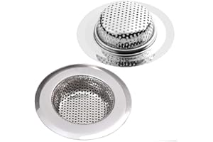 FAYONNIR Fayomir Abflusssieb 2er Set, 7CM Edelstahl Küchen spüle Dusche Badewanne Filter Sieb, 2 Stück , Verschiedene Größen sind für Universal 3.6 cm-11cm