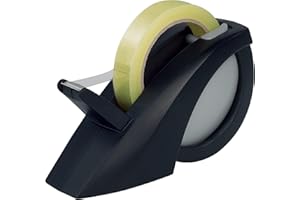 Maped - Dispensador de Cinta Adhesiva - Expert Compact Pro - Porta Celo de Uso Profesional - Base Lastrada y Antideslizante - Para Cualquier Formato de Rollo - Diseño de Color Negro