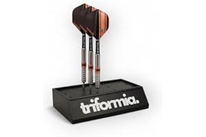 Triformia 3D-Printed Carbon Matt Dart Holder - Eco-Friendly Darts Accessories Organizer for 12 Darts - Premium Freestanding Darts Holder - Ideal Darts Gifts for Men, Home, Pub, Tournament