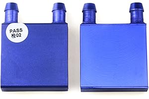 BXQINLENX Aluminum Water Cooling Block for CPU Radiator Heatsink 40x 40mm(2P)