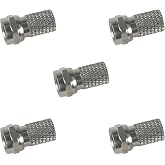 RASMACOR | Pack of 5 TELEVES Coaxial Connectors Type F Male for TV Antenna Cable T100plus T100 CXT-1 | Televes 417102 | F Mal